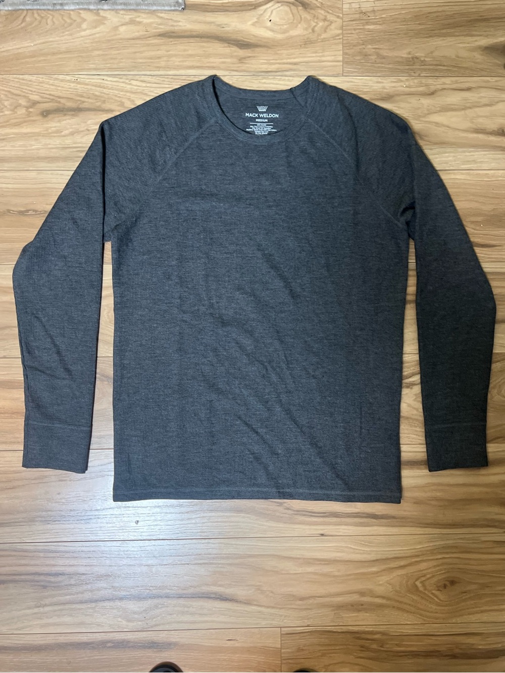 Mack Weldon Long Sleeve Crew - Charcoal Gray